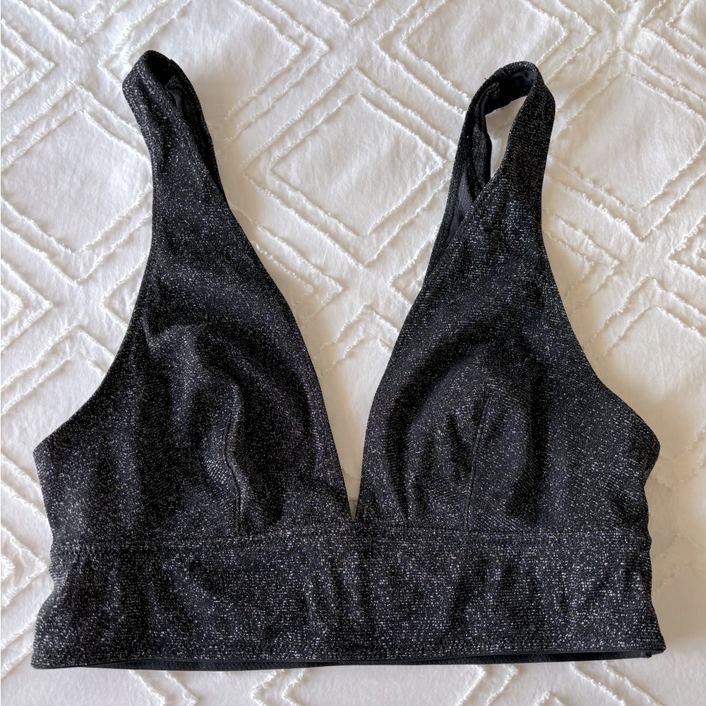 Sparkly black bralette